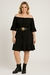 Vestido Yara Feminino Plus Size Viscolacrya Ombro a Ombro com Babados e Cordão – Veste até 44 - Eloanna Boutique