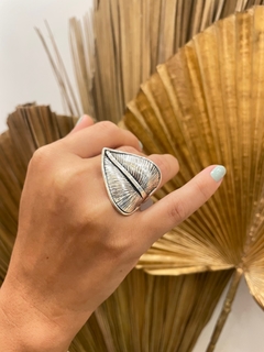 ANEL FOLHA TRABALHADA - 925 - comprar online