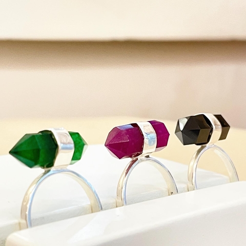 ANEL GAIA PEDRA NATURAL CORES - 925