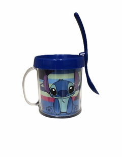 Taza de Plástico C/ Cucharita Steech Tradicional