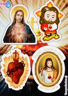 Stickers Autoadhesivos Sagrado Corazón