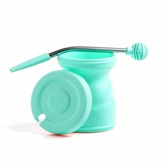 Mate Click C/ Tapa Y Bombilla Pop Aqua - comprar online
