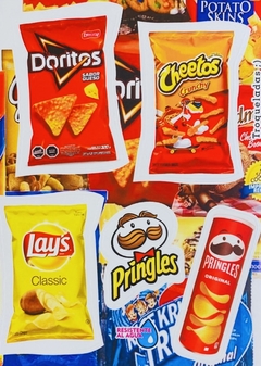 Stickers Autoadhesivos Marcas Papas Fritas