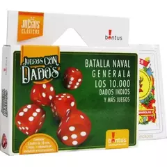 Dados talonario y lapiz con instrucciones de juegos