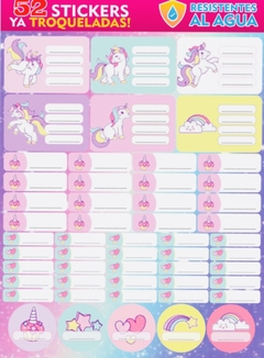 Stickers Escolares Unicornios