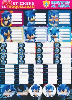 Stickers Escolares Sonic