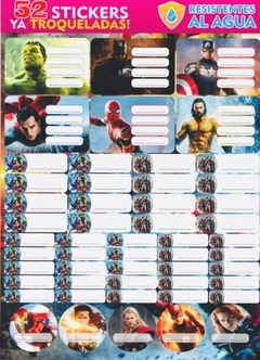 Stickers Escolares Avengers