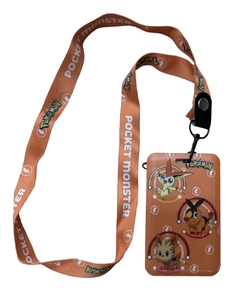Llavero Colgante Porta Sube C/ Mosquetón Pokemon Naranja