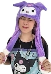 Gorro Levanta Orejas Kuromi Violeta