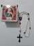 Terço Caixa Imaculado Coração de Maria, e Sagrado Coração de Jesus em Pérola.