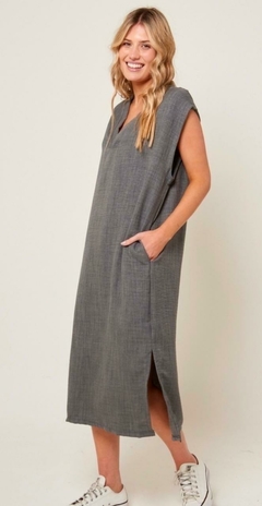 Imagen de VESTIDO SEMIL LINO ESCOTE V