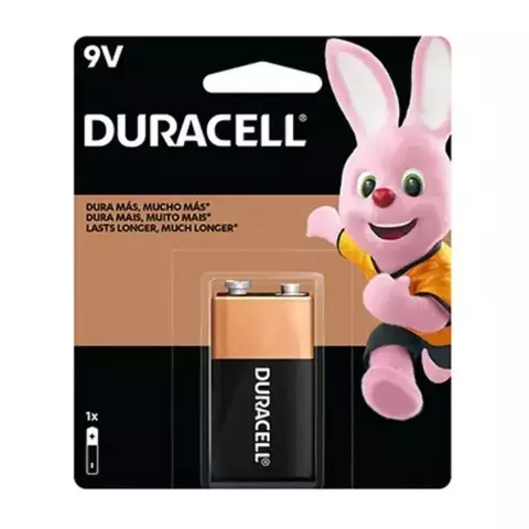 1 Pila Bateria 9V Duracell Alcalina