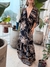 Vestido estampado arabesco Marino - BRASIL - comprar online
