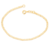 pulseira rommanel folheado a ouro fio elo longo diamantado - 550428