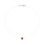 gargantilha rommanel banhada a ouro fio nylon com zircônia - 532562 - comprar online