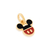pingente rommanel folheado a ouro bermuda do mickey com aplicação de resina - 542743