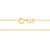 cordão rommanel folheado a ouro fio cadeado - 530432 - comprar online