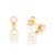 brinco rommanel folheado a ouro base de cristal composta por pérola sintética - 523951 - comprar online