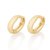 brinco argola rommanel folheado a ouro lisa - 526329