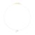 gargantilha rommanel folheado a ouro fio de nylon com cristal - 531837