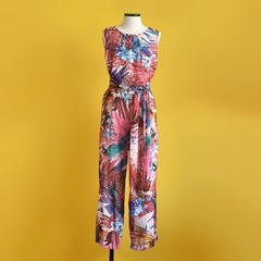 macacão longo floral | MISS-DIVINA