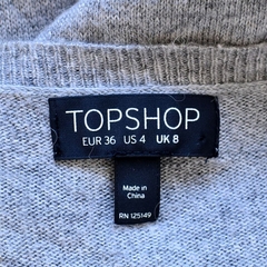 Blusa tricô cinza - loja online