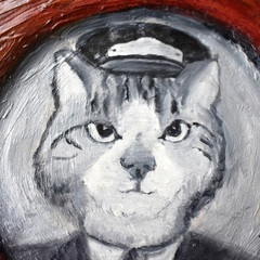 Gato cinza|Ateliê DuLac - comprar online