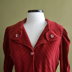 Sobretudo veludo vintage - loja online