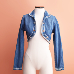 Jaqueta jeans cropped