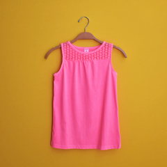 Blusa rosa renda