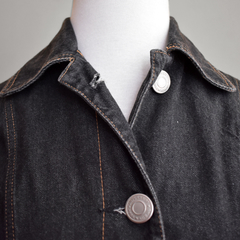 Sobretudo jeans preto - comprar online