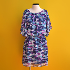 Vestido midi estampado