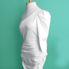 vestido vintage ombro único | COISAS DA DIXIE na internet