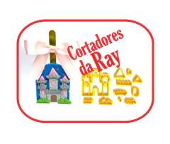 cortador castelo + graminha - 8CM