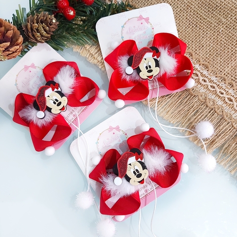 Laço Minnie Natalina