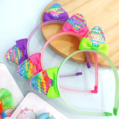 Tiara Gatinha Néon Vibes