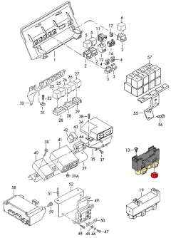 Modulo Rele Centralina Vw Eurovan Caravelle Sharan 701919506 - loja online