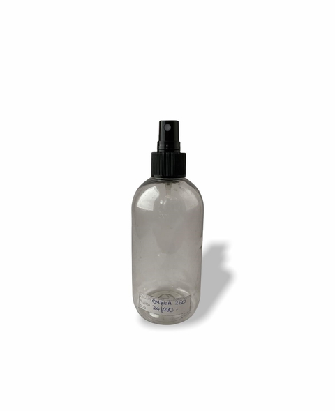 Omega 250Ml Transparente c/spray 24/410 x50 unidades