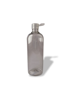 Oval 350Ml Transparente c/tapa flip top 24/410 x50 Unidades