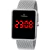 Relógio Champion Digital Prata Led Vermelho CH40080T