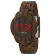 Relógio Lince Digital Led Madeira/Vermelho MDP4615P VXNX