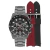 Relógio Technos Masculino TS Carbon Cronógrafo Prata Kit JS25BBS/T1A