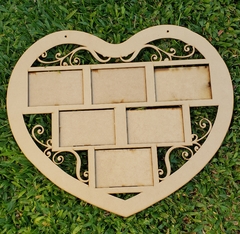 Portaretrato corazon para fotos 10x15cm