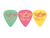 Jogo de Palhetas Ibanez B1000SVGPY Steve Vai Cores (03 unid.)