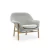 Drape Lounge Chair Low Oak Gris