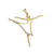 MEDALHA BAILARINA EM OURO COM BRILHANTES