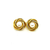 Brinco Flor em ouro 18k e Pérola