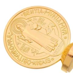 Medalha de São Bento para carro com fita adesiva - dourada na internet