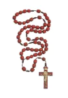 Terço intercessor madeira - Vermelho 10mm