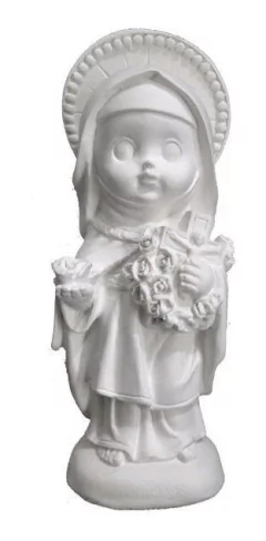 Imagem Santa Terezinha Baby 15 Cm Gesso Cru